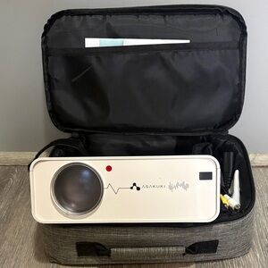 Asakuki White Projector with Case